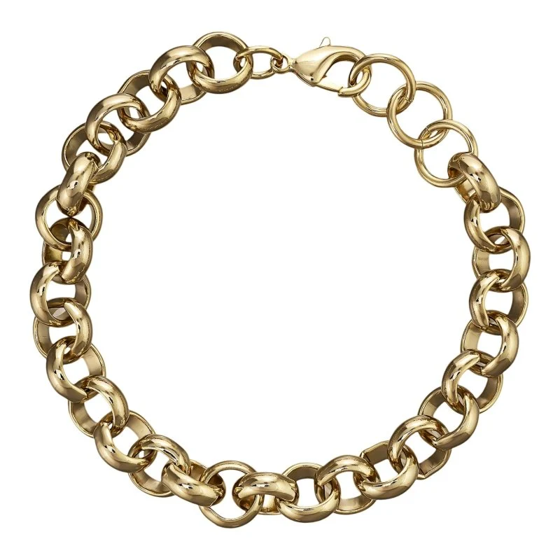 10mm Gold Belcher Bracelet Classic 9 Inch - Image 3