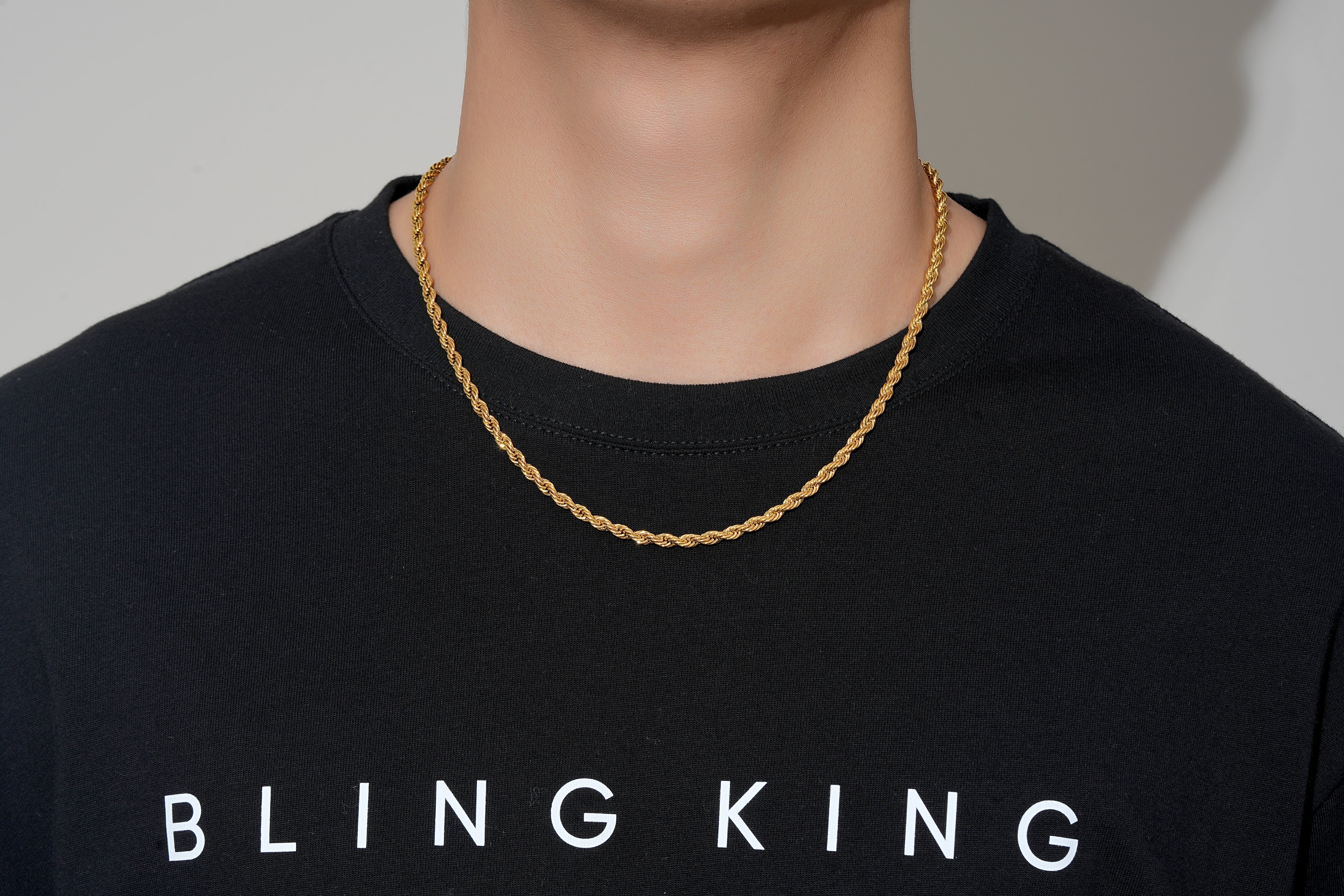 Gold Rope Chain 4mm - Image 3