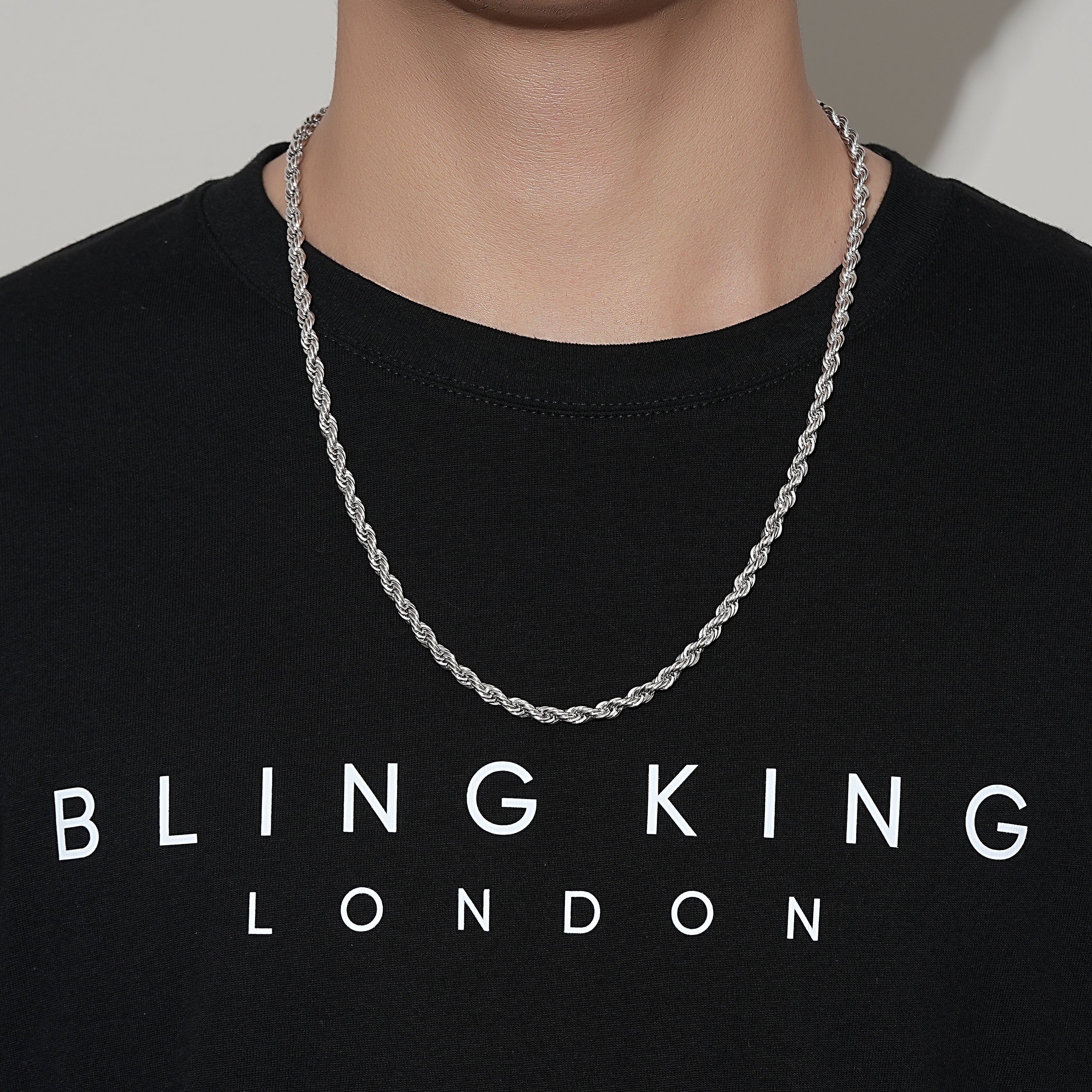 Silver Rope Chain 5mm - Image 3