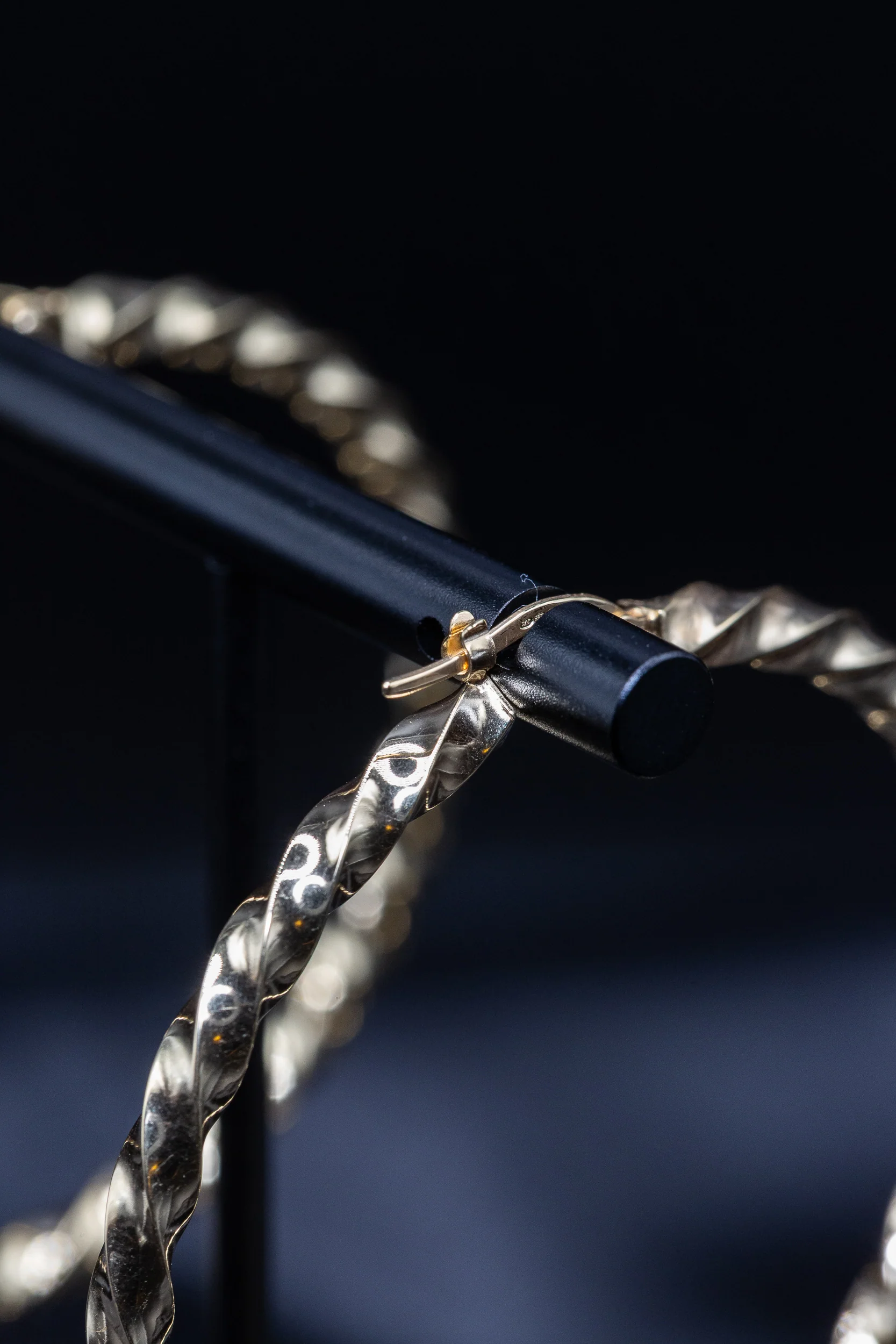 9ct Yellow Gold Polished Twist Hoop Earrings – Elegant; Stylish Design - Image 5