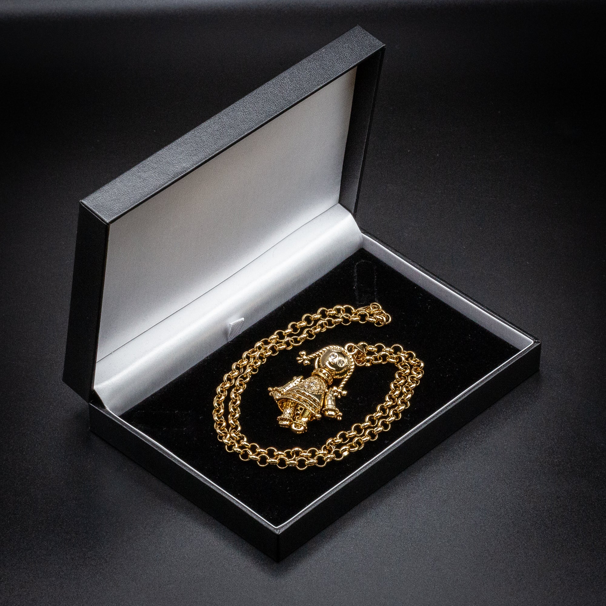 Gold Heart Rag Doll Pendant Necklace 22" - Image 5