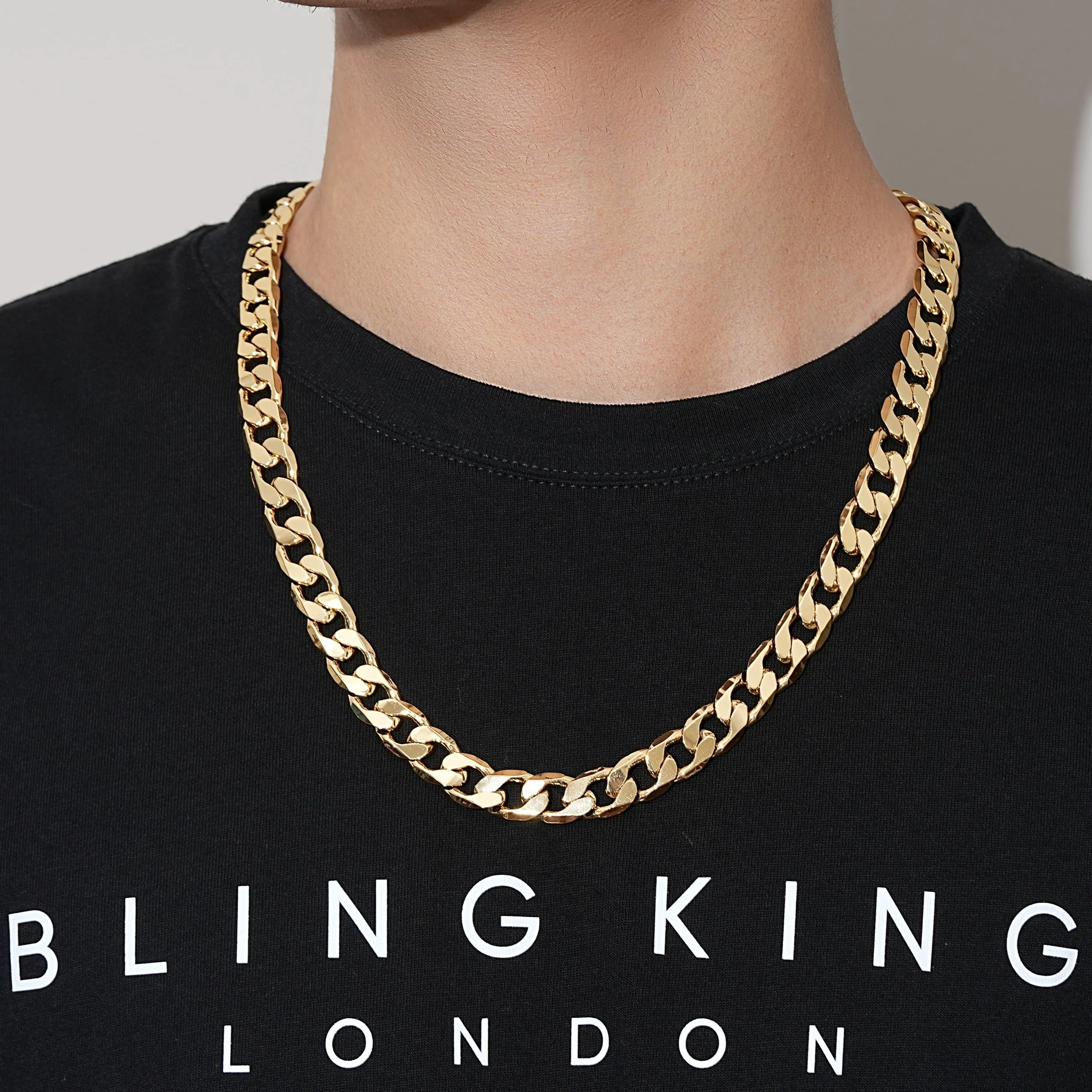 Gold Cuban Curb Chain 12mm - Image 3