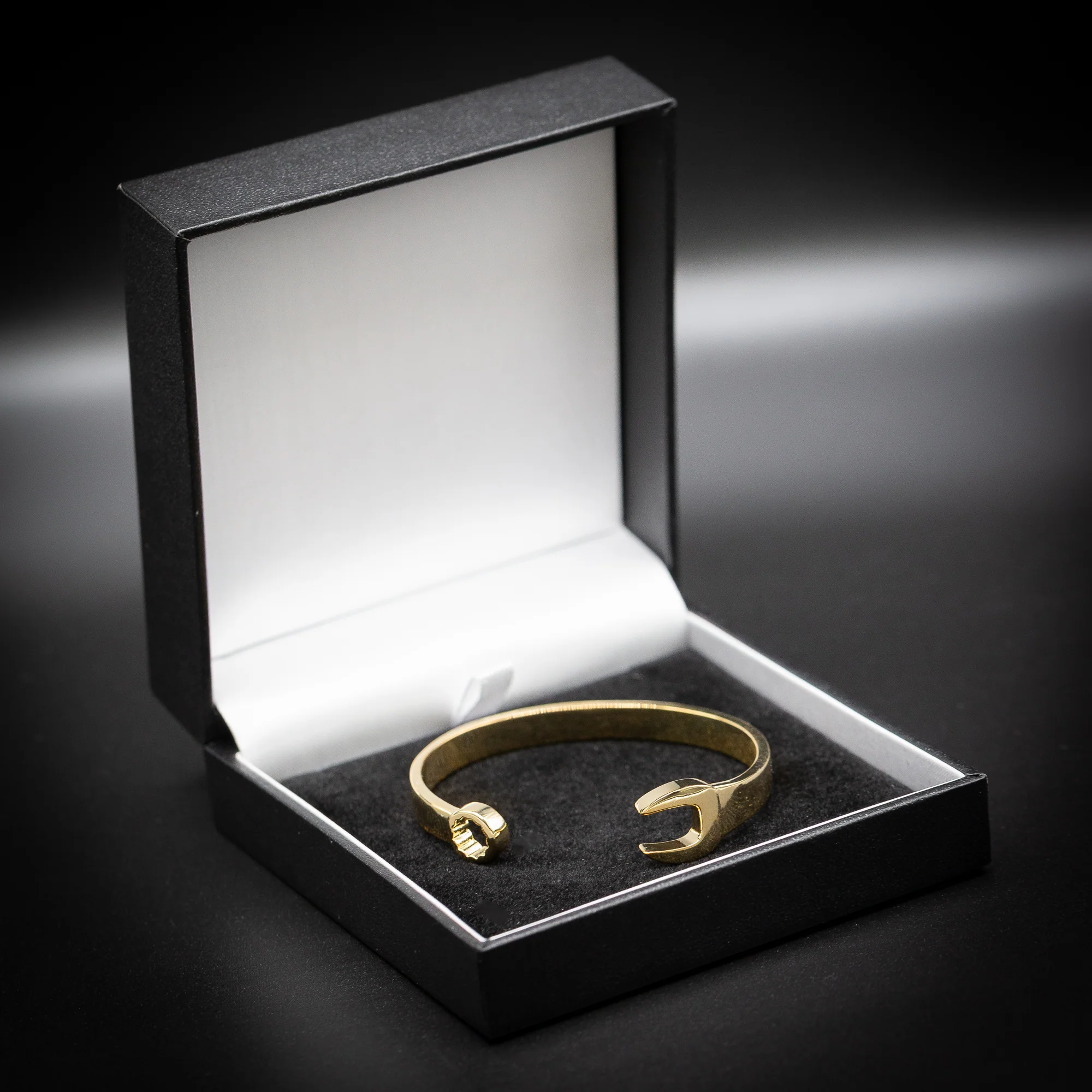 Gold Spanner Wrench Torque Bangle - Image 8