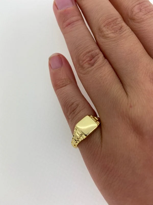 Gold Kids Watch Link Ring - Image 3