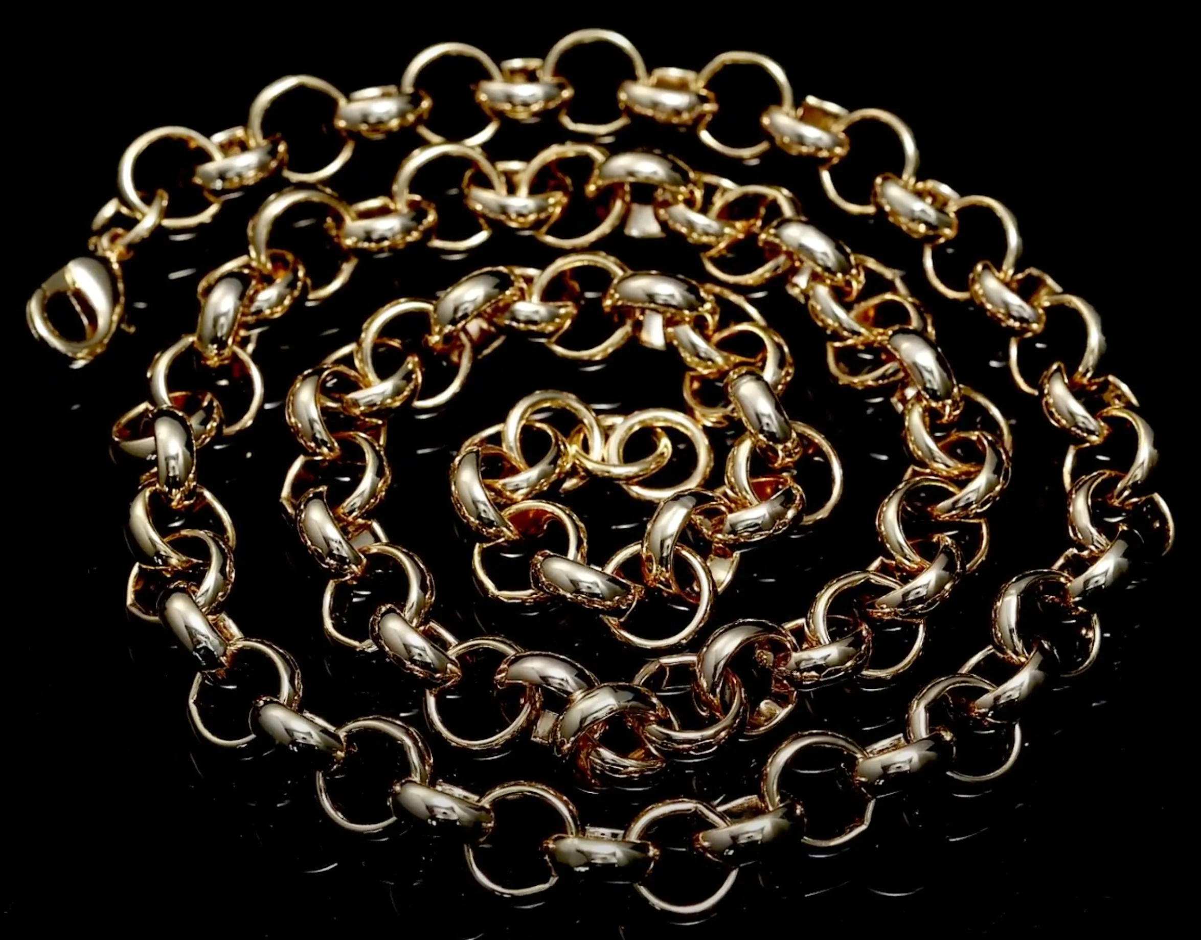 Gold Classic Belcher Chain 10mm - Image 3