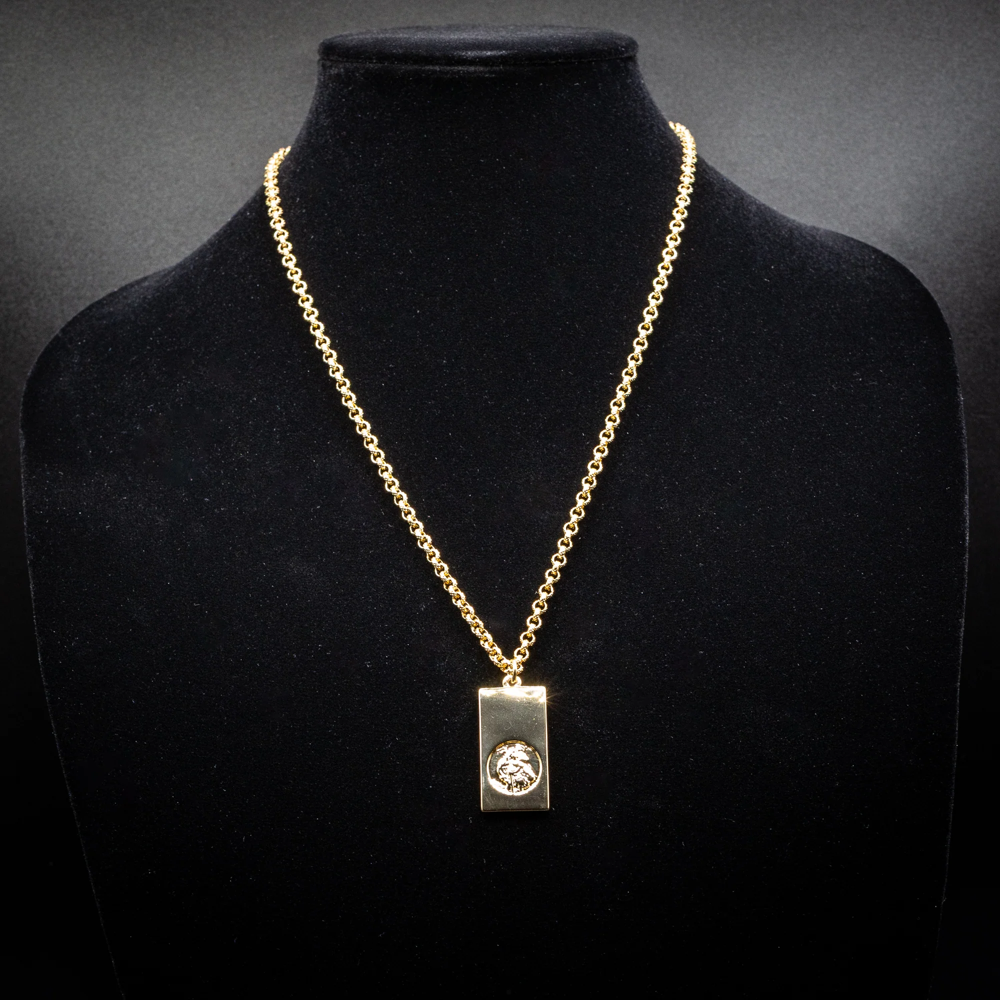 9ct Gold St Christopher Ingot Pendant - Image 4